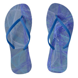 blau und violett abstrakt flip flops