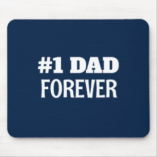Blau und Weiß #1 Vater Forever Vatertag Geschenk Mousepad