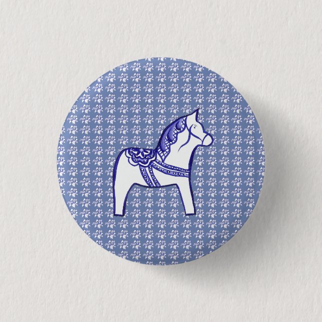 Blau und Weiß Button (Vorderseite)