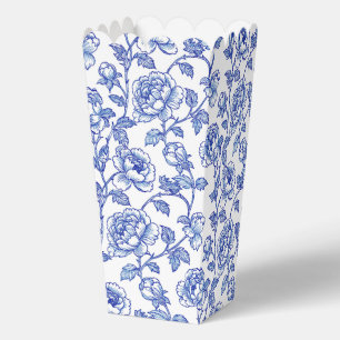 Blau und Weiß Chinoiserie Blume Geschenkschachtel