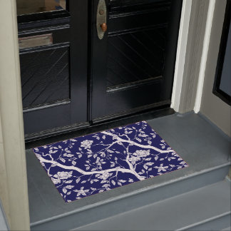 Blau und Weiß Chinoiserie Door Mat Fußmatte
