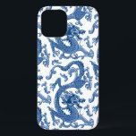 Blau und Weiß Chinoiserie Dragon  Case-Mate iPhone Hülle<br><div class="desc">Detaillierte Abbildung eines chinoiserie-Drachen in Blautönen. Originelles Design von Boatman Geller.</div>