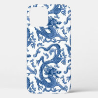 Blau und Weiß Chinoiserie Dragon