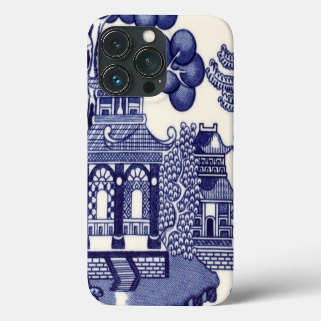 Blau und Weiß Chinoiserie Oriental Case-Mate iPhone Hülle (Rückseite)