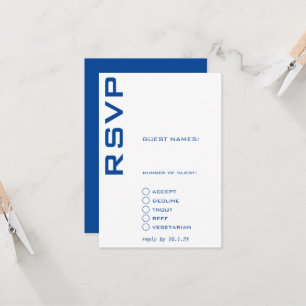 Blau und Weiß Einladung