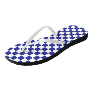 Blau und Weiß Flip Flops