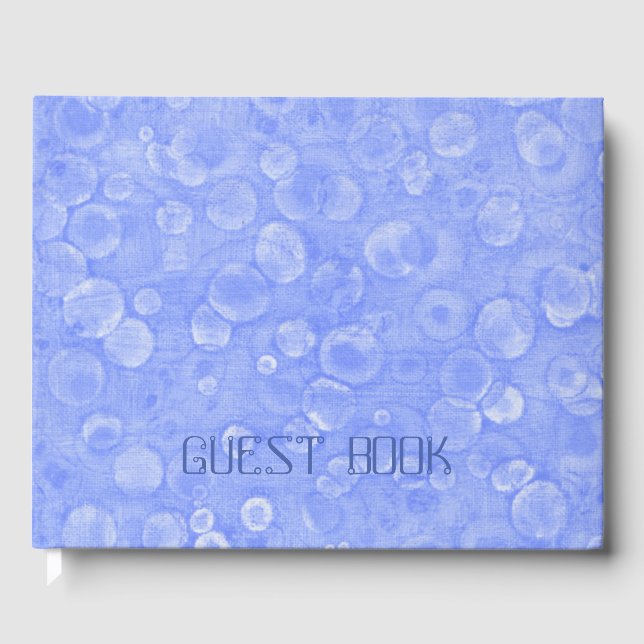 Blau und Weiß Gästebuch (Vorderseite)