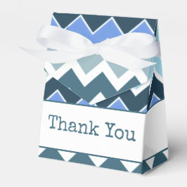 Blau und Weiß Gemustert Geschenkschachtel