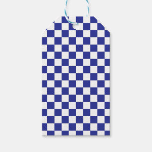 Blau und Weiß Geschenkanhänger