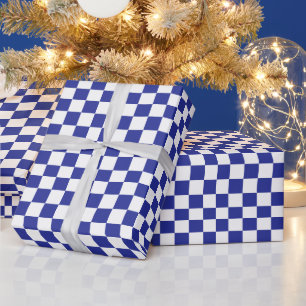 Blau und Weiß Geschenkpapier