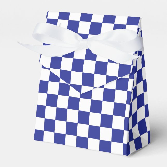 Blau und Weiß Geschenkschachtel (Vorderseite)