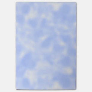 Blau und Weiß gesprenkelt Post-it Klebezettel