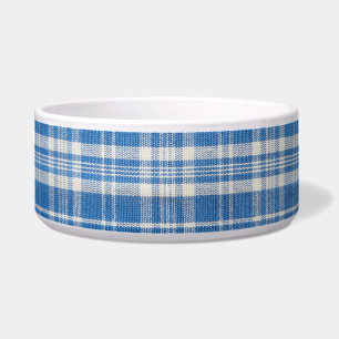 Blau und weiß kariert napf