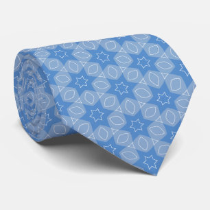 Blau und Weiß Krawatte