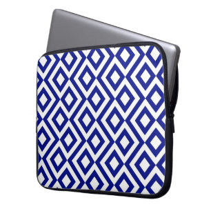 Blau und Weiß Laptopschutzhülle