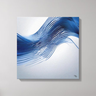 Blau und Weiß Leinwanddruck