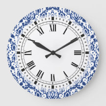 Blau und Weiß marokkanische Casbah Damask