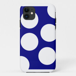 Blau und Weiß, modernes geometrisches Muster Case-Mate iPhone Hülle