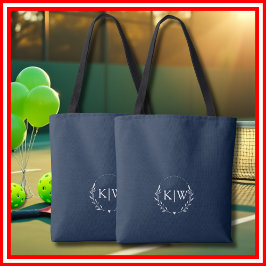 Blau und Weiß | Monogram für moderne Initials