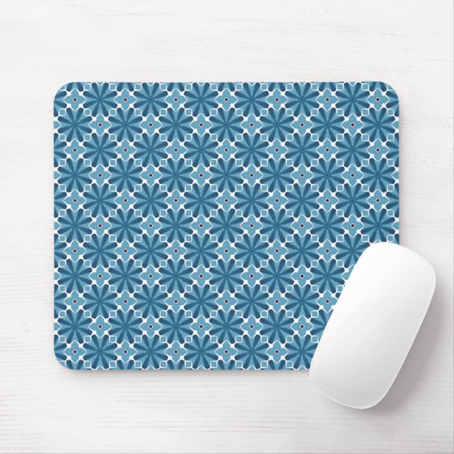 Blau und Weiß Mousepad (Mit Mouse)