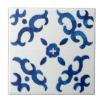 Blau und Weiß Muster Mittelmeer Wasserfarbe Fliese<br><div class="desc">Gönnen Sie Ihrer Zuhause eine einmalige Anziehungskraft mit unserem Blue & White Floral Pattern Mediterrane Aquarell Keramik Tile. Diese Keramik im mediterranen Stil ist beeindruckend in einem auffälligen Aquarell-Look gestaltet und verleiht Küchen und Bädern gleichermaßen einen besonderen Charme. Das zarte Blau-Weiß-Muster erinnert an die sonnendurchfluteten Küstenstädte der Region und fügt...</div>