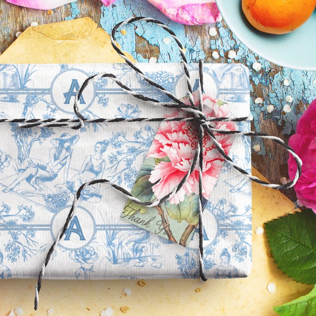 Blau und Weiß Seidenpapier (Von Creator hochgeladen)