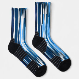 Blau und Weiß Socken