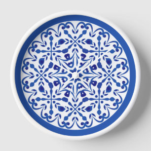 Blau und Weiß Talavera Two Uhr