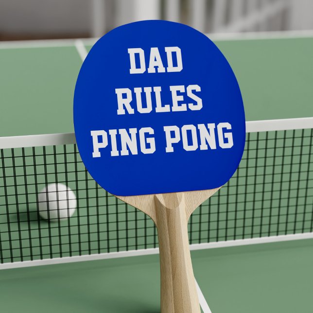 Blau und Weiß Vater Ping Paddel Tischtennis Schläger (Perfect paddle for the ping pong champion who rules!)