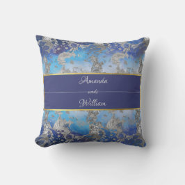 Blau und Weiß, Vintag Kissen