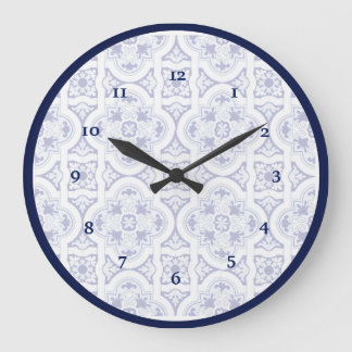 Blau und Weiß Vintag Talavera Tile Look Uhr
