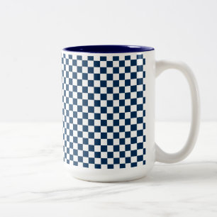 Blau und Weiß Zweifarbige Tasse