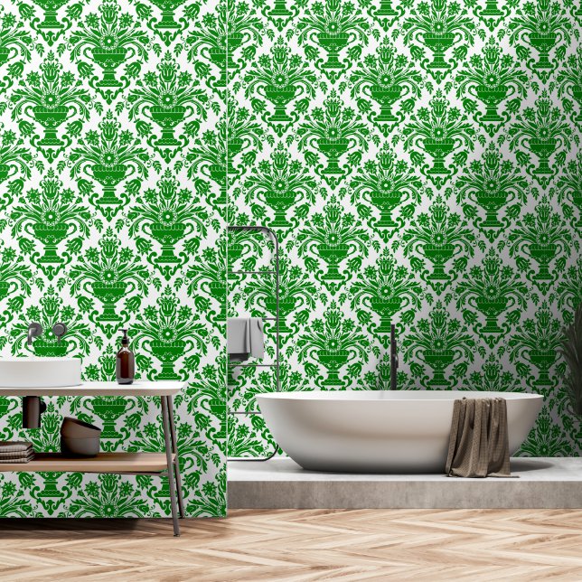 Blau- und Weißdornschale Tapete (Badezimmer)