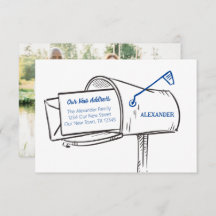 Blau unsere neue E-Mail-Box bewegen