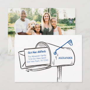Blau unsere neue E-Mail-Box bewegen