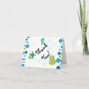Blau unter dem Meer Babydusche danke Karten!