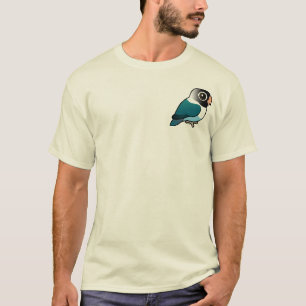 Blau verdeckter Lovebird T-Shirt