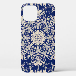 Blau Vintag: Elegantes, nahtloses Muster. Case-Mate iPhone Hülle