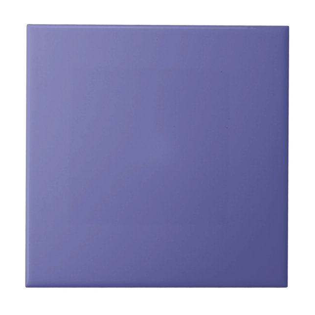 Blau Violett Solid Color Fliese (Vorderseite)