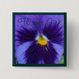 Blau-Violetter Pansy Button