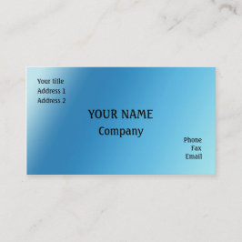 Blau Visitenkarte