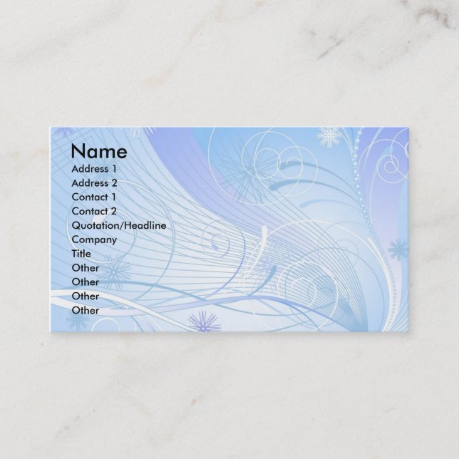 blau visitenkarte (Vorderseite)