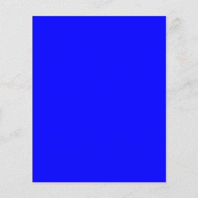 Blau (Vollfarbe) Flyer (Vorne)