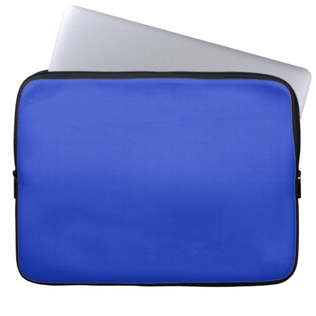 Blau (Vollfarbe) Laptopschutzhülle (Vorderseite)