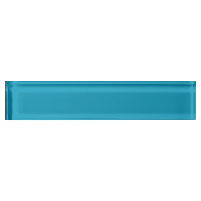 Blau (Vollfarbe) Namensplakette (Vorderseite)