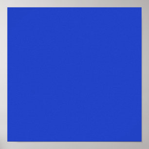 Blau (Vollfarbe) Poster