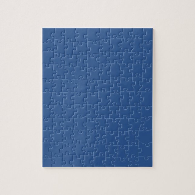 Blau (Vollfarbe) Puzzle (Vertikal)