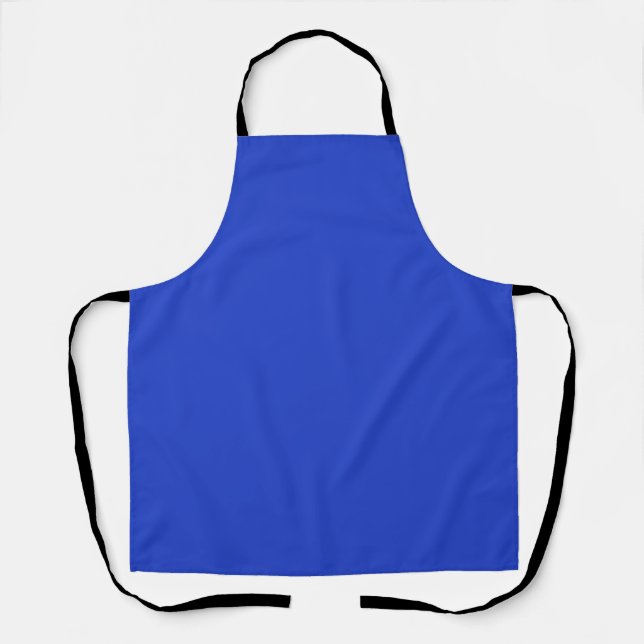Blau (Vollfarbe) Schürze (Vorderseite)