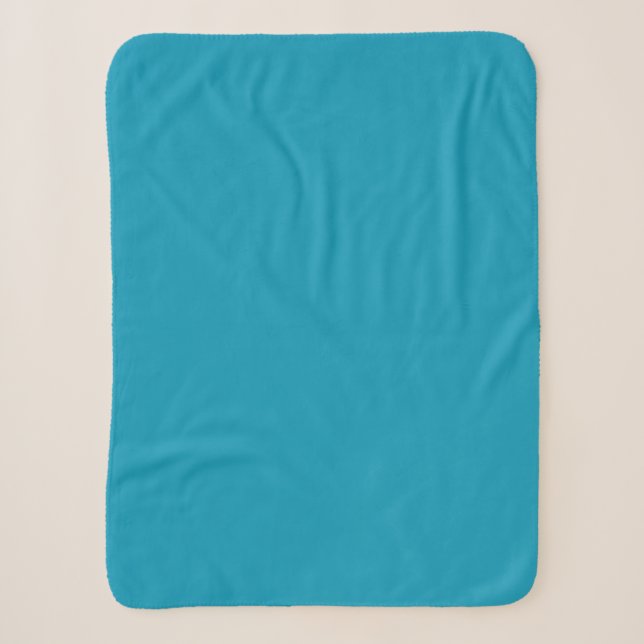 Blau (Vollfarbe) Sherpadecke (Vorderseite)