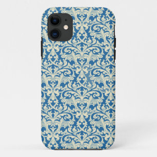 Blau Weiß Damast iPhone 5 Hülle